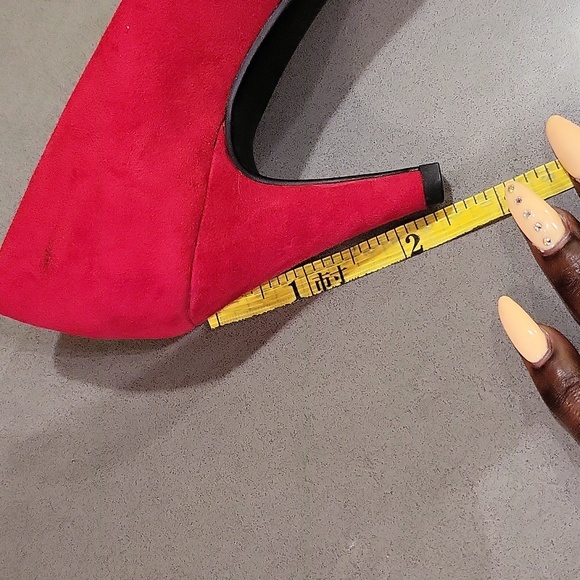 Suede low comfortable chunky heel w/ round toe - Picture 12 of 17